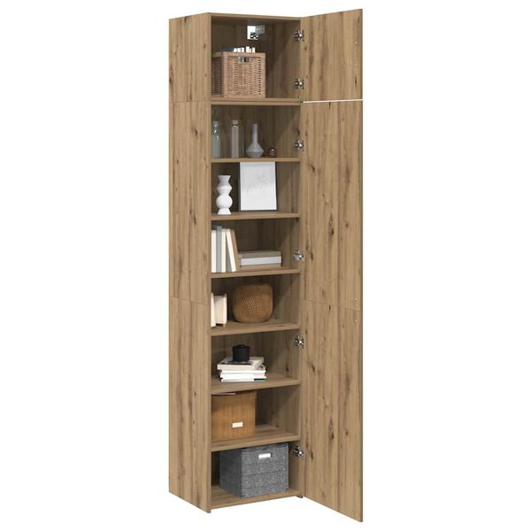 vidaXL Vi&eth;beinteyfla 3 pcs Artisan Eik