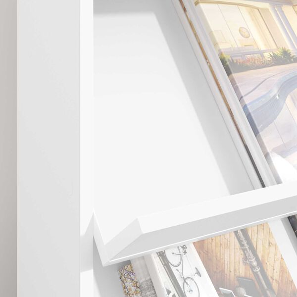 vidaXL T&iacute;marit Hillur me&eth; hillu Hv&iacute;tt 70 x 41 x 156 cm Samsettur vi&eth;ur