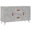 vidaXL Skenkur Steypugr&aacute;r 100x36x60 cm Samsettur Vi&eth;ur