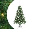 vidaXL Gervi j&oacute;latr&eacute; me&eth; 150 LED Gr&aelig;nn 120 cm PVC, st&aacute;l og plast