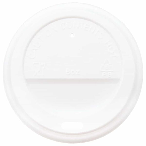 vidaXL Pappírs kaffibollar með loki 1000 stk 8oz 240ml