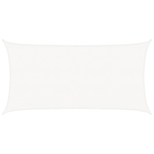 vidaXL Skyggnidúkur Segl 160 g/m² Hvítur 2,5x4,5 m HDPE