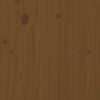 vidaXL R&uacute;mgrind &aacute;n d&yacute;nu Honey Brown 75x190 cm Solid Wood Pine