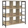 vidaXL Hilla Sonoma Eik 102 x 32 x 104,5 cm Samsettur vi&eth;ur