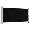 vidaXL &Uacute;tdraganlegur Skj&oacute;lveggur Ver&ouml;nd 120x300 cm Svartur