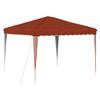 vidaXL Pop-up part&yacute; tjald terracotta 288 x 288 x 245 cm Oxford efni