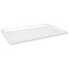 vidaXL Sturtubotn me&eth; Doppum Hv&iacute;tur 80x120x4 cm ABS