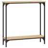 vidaXL bor&eth;stofubor&eth; Sonoma eik 75x22,5x75 cm verkfr&aelig;&eth;ilegt tr&eacute;