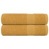 vidaXL Ba&eth;handkl&aelig;&eth;i FROGN 2 stk gulllitu&eth; 100x150 cm 360 gsm