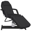 vidaXL Nuddbekkur Svartur 180x62x(87-112) cm