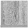 vidaXL vegghillur 2 stk Grey Sonoma 100x16,5x16,5 cm Engineered Wood