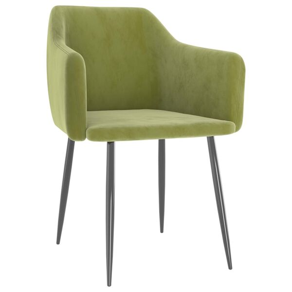 vidaXL Bor&eth;stofust&oacute;lar 2 stk. Lj&oacute;sgr&aelig;nir Flauel