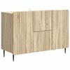 vidaXL Vi&eth;beinteyfla me&eth; sk&uacute;ffu Sonoma eikarlitur 89 x 34,5 x 62 cm