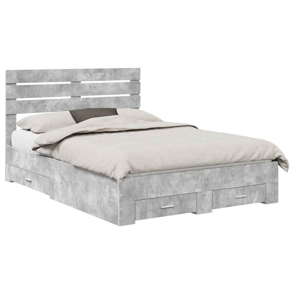 vidaXL Ramsv&iacute;k me&eth; sk&uacute;ffu me&eth; h&ouml;fu&eth;gafl me&eth; geymslu Samsettur vi&eth;ur