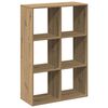 vidaXL B&oacute;kahilla Skilr&uacute;m Listamannseik 69,5x29x103,5cm Samsettur Vi&eth;ur
