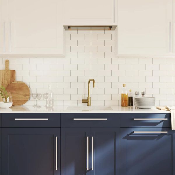 vidaXL Sk&aacute;pahandf&ouml;ng 5 stk Silfurlitu&eth; 320 mm Ry&eth;fr&iacute;tt st&aacute;l