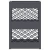 vidaXL Regnhlífastendur með geymslu Antrasít 28 x 12 x 41 cm Stál
