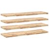 vidaXL Vegghilla 4 stk 160x40x4 cm &Oacute;me&eth;h&ouml;ndla&eth;ur Gegnheill Akas&iacute;uvi&eth;ur