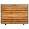 vidaXL Cabinet me&eth; hillu Gr&aacute;r 70 x 50 x 87 cm P&oacute;l&yacute;ester og Roly Rattan