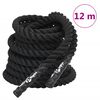 vidaXL bardagareipi svart 12 m 9 kg p&oacute;l&yacute;ester