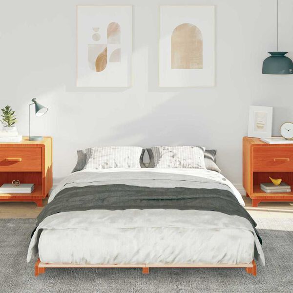 vidaXL G&oacute;lfseng Vaxbr&uacute;nn 120 x190 cm Gegnheil fura