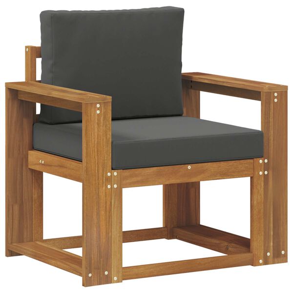 vidaXL &Uacute;tis&oacute;fi Solid Akas&iacute;uskei&eth; og P&oacute;lyester N&aacute;tt&uacute;rulegur