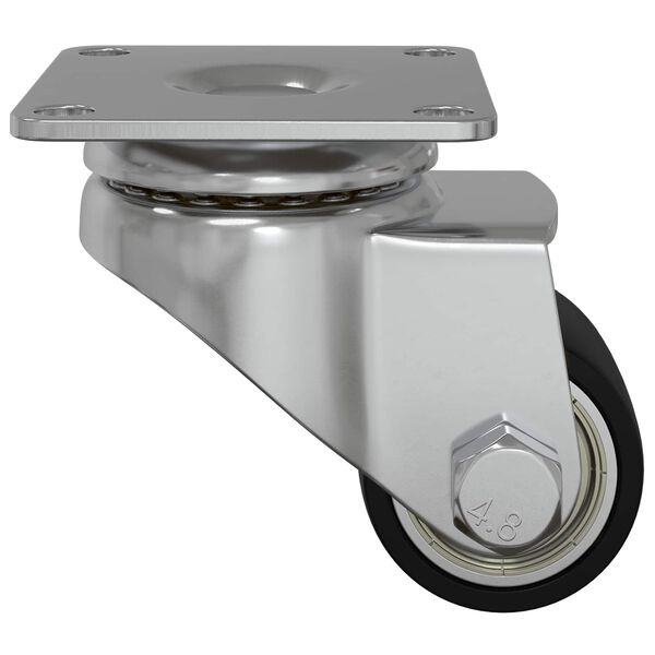 vidaXL Hj&oacute;l 12 pcs Silfur 50 mm N&aelig;lon