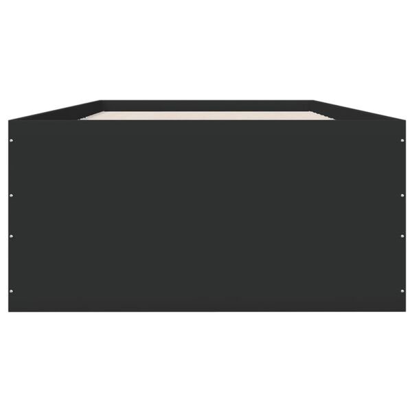 vidaXL Rúmgrind án Dýnu Svört 90x190 cm