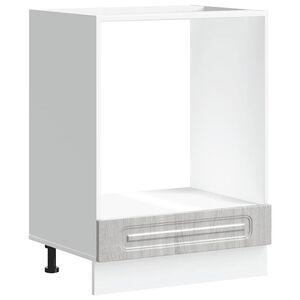 vidaXL Ofnsk&aacute;pur Kalmar Gr&aacute;r Sonoma Eik Samsettur Vi&eth;ur