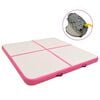 vidaXL Uppbl&aacute;sanleg Fimleikad&yacute;na me&eth; Pumpu 200x200x20 cm PVC Bleik
