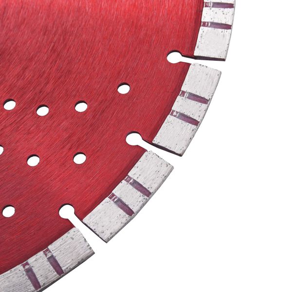 vidaXL Demants Skurðarskífa með Turbo Rásum og Kæligötum Stál 350 mm