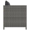 vidaXL 6 hluta gar&eth;setustofusett me&eth; p&uacute;&eth;um Poly Rattan Grey