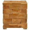vidaXL Geymslust&oacute;ll me&eth; geymslu Br&uacute;nn 40 x 40 x 45 cm Solid teak vi&eth;ur