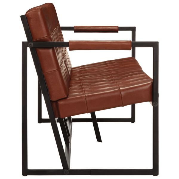 vidaXL 3-S&aelig;ta S&oacute;fi Br&uacute;nn Ekta Geitale&eth;ur