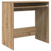 vidaXL Skrifbor&eth; Artisan Eik 77.5 x 43 x 79 cm Samsettur vi&eth;ur