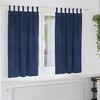 vidaXL Myrkratj&ouml;ld 2 pcs D&ouml;kkbl&aacute;r 140 x 175 cm Flauel