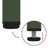 vidaXL sj&oacute;nvarpssk&aacute;pur Olive Green 135x39x43,5 cm Kaldvalsa&eth; st&aacute;l
