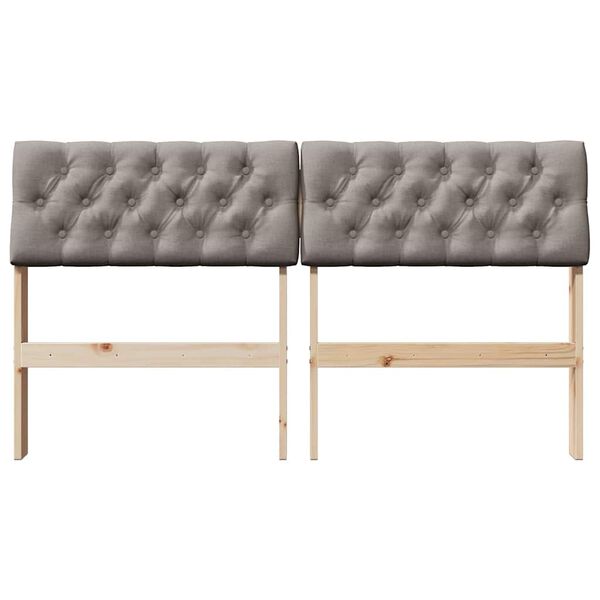 vidaXL B&oacute;lstru&eth; r&uacute;mgafl M&oacute;gr&aacute;r 135 cm Solid furuhikk