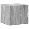 vidaXL Veggsk&aacute;pur Gr&aacute;ir Sonoma 45x42,5x40 cm Samsettur Vi&eth;ur