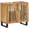 vidaXL Ba&eth;herbergisvaskask&aacute;pur 62x34x58 cm Gegnheill Gr&oacute;fur Mang&oacute;vi&eth;ur