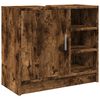 vidaXL Vaskask&aacute;pur Reyklitu&eth; Eik 63x29x55 cm Samsettur Vi&eth;ur