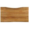 vidaXL Bor&eth;plata 100x60x2,5cm N&aacute;tt&uacute;rulegum Br&uacute;num Gegnheill Mang&oacute;vi&eth;ur
