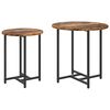 vidaXL Hli&eth;arbor&eth;ssett 2 pcs Reykta eik og svart