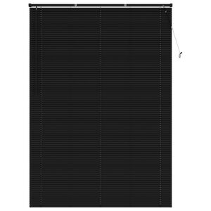 vidaXL Venes&iacute;skur blindur Stillanlegur Svartur 213 x 160 cm PVC