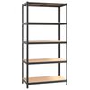 vidaXL 5-Layer Heavy-duty Hilla Gr&aacute;tt st&aacute;l&Enginered Wood