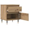 vidaXL n&aacute;ttbor&eth;ssk&aacute;par 2 stk Artisan Oak 40x35x50 cm Hanna&eth;ur vi&eth;ur