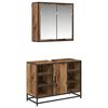 vidaXL Ba&eth;herbergismublasett 2 pcs Gamall vi&eth;ur Samsettur vi&eth;ur
