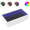 vidaXL S&oacute;fabor&eth; me&eth; LED 90x50x30 cm Hv&iacute;tur Samsettur Vi&eth;ur