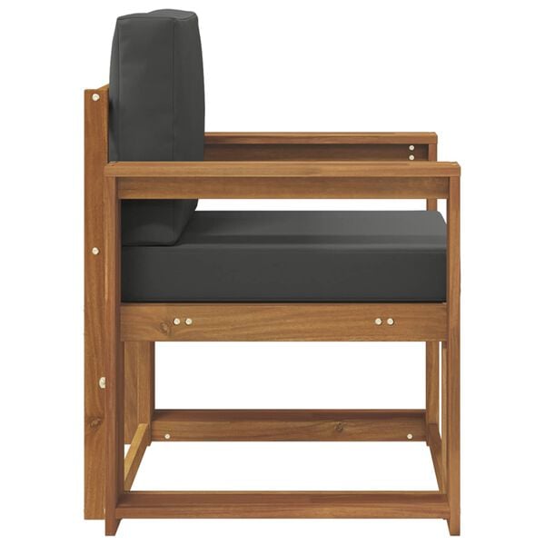 vidaXL &Uacute;tis&oacute;fi Solid Akas&iacute;uskei&eth; og P&oacute;lyester N&aacute;tt&uacute;rulegur