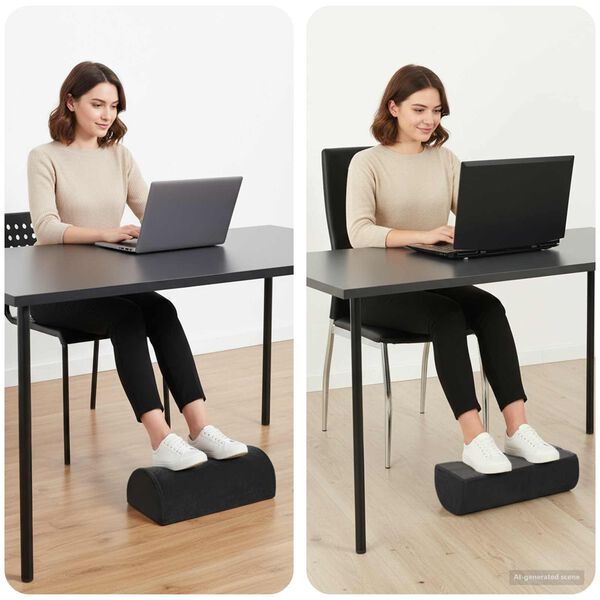 vidaXL F&aelig;turhnappur Einlita Svartur